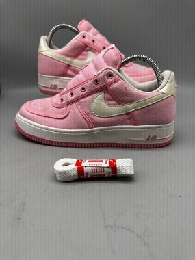 Nike Air Force 1 Canvas Mens Real Pink/White 306512-611 Size 8.5 Rare Retro 2003